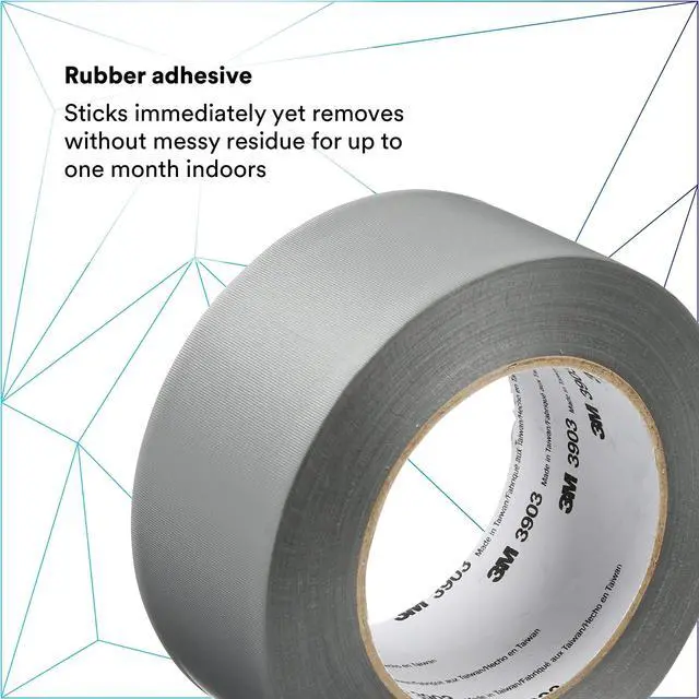 Alt view image 7 of 9 - 3M Duct Tape Vinyl 2 x 50 Yards 3903