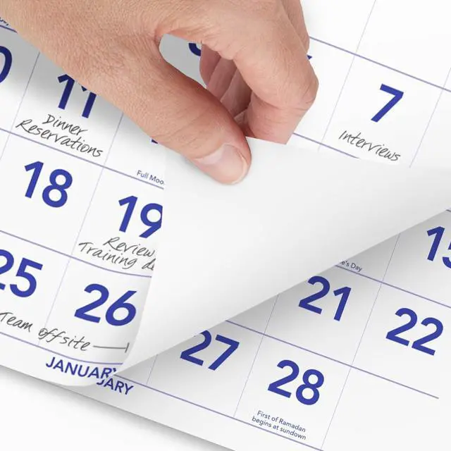 Alt view image 2 of 5 - AT-A-GLANCE® 2026 Three Month Reference Vertical Wall Calendar, Large, 12" x 27"