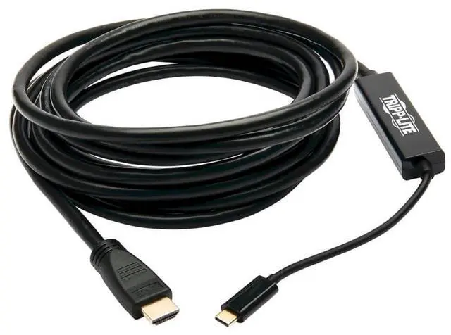 Alt view image 9 of 12 - Tripp Lite USB C to HDMI Adapter Cable USB 3.1 4K@60Hz M/M USB-C Black 15ft
