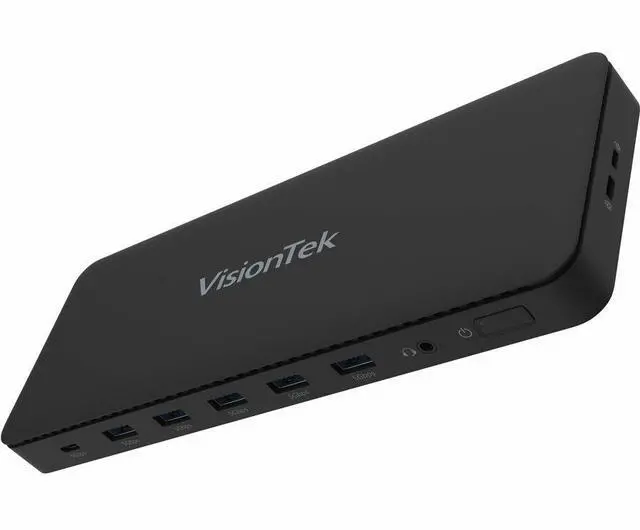 Alt view image 8 of 14 - VisionTek VT4600DL Universal Dual 4K Docking Station 100W Charging (USB-A, USB-C) - for Notebook, Laptop, Desktop, Monitor, Mobile Device - Charging Capability - 100 W - USB Type C, USB Type A - 2 Dis