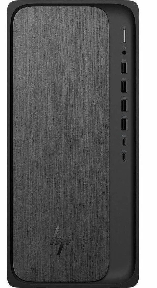 Alt view image 4 of 11 - HP OmniDesk M02-0000a M02-0310 Desktop Computer - AMD Ryzen 5 8500G - 8 GB - 512 GB SSD - Gray Wood, Jack Black - AMD Chip - Windows 11 Home - AMD Radeon Graphics DDR5 SDRAM - IEEE 802.11 a/b/g/n/ax
