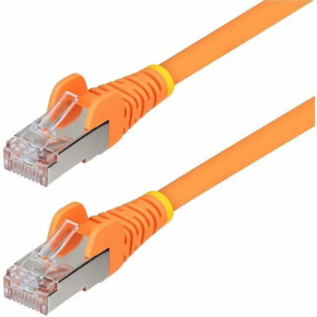 Alt view image 5 of 11 - StarTech 6in Orange CAT6a Ethernet Cable Model NLOR-6IN-CAT6A-PATCH