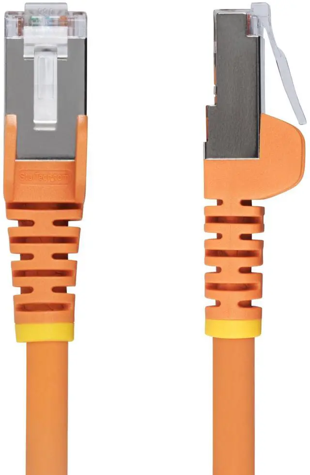 Alt view image 6 of 11 - StarTech 6in Orange CAT6a Ethernet Cable Model NLOR-6IN-CAT6A-PATCH