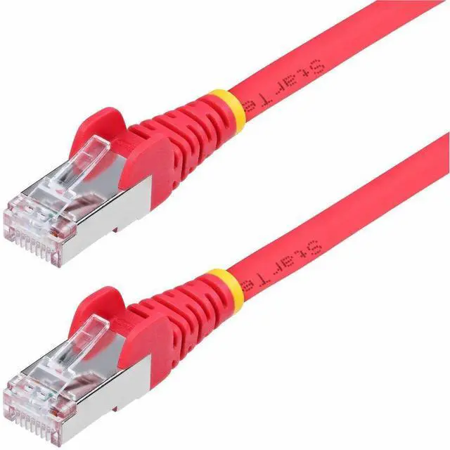 Alt view image 5 of 11 - StarTech 6in Red CAT6a Ethernet Cable Model NLRD-6IN-CAT6A-PATCH