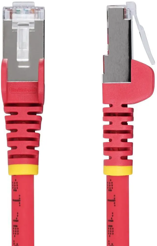 Alt view image 6 of 11 - StarTech 6in Red CAT6a Ethernet Cable Model NLRD-6IN-CAT6A-PATCH