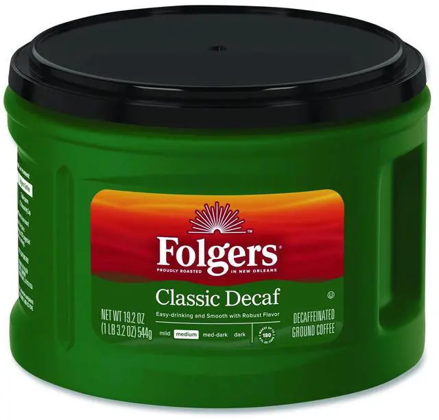 Main image of Coffee Classic Roast Decaffeinated Ground 19.2 oz Can Case of 6 2550030406