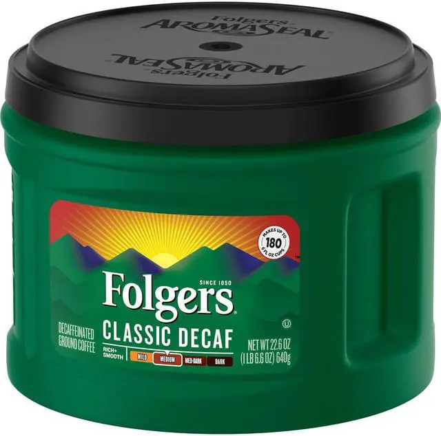 Alt view image 3 of 5 - Coffee Classic Roast Decaffeinated Ground 19.2 oz Can Case of 6 2550030406