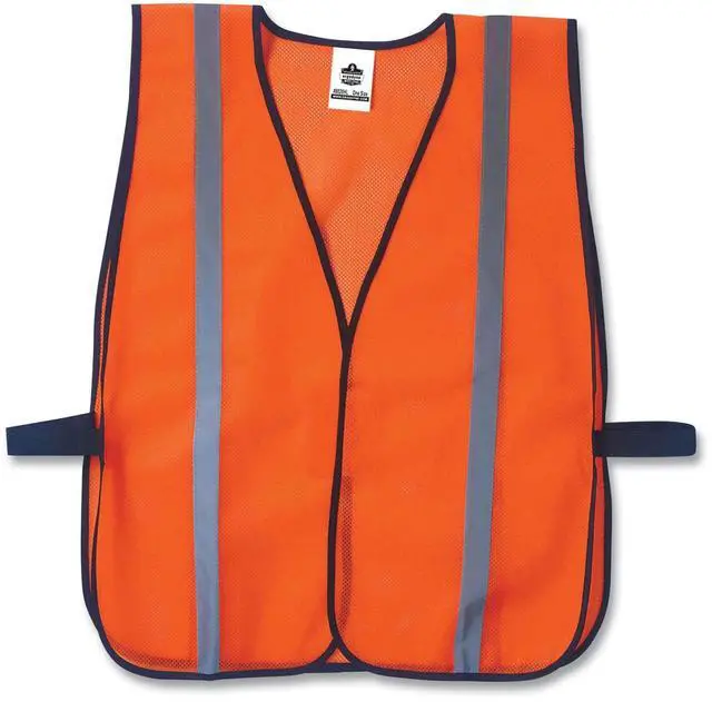 Alt view image 5 of 6 - Ergodyne 150-20030 8020Hl Standard Vest H&L Orange One Size