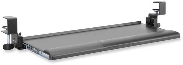 Main image of Desk Clamp Five-Position Tilting Keyboard Tray 26.8" x 11.1 Black KT175