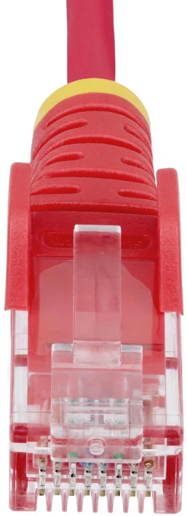 Alt view image 7 of 8 - StarTech 15ft Red Slim CAT6 Ethernet Cable, Snagless, 100W PoE, UTP, LSZH, 28AWG Bare Copper Wire, Slim RJ45 Network Patch Cord, Fluke Tested N6PAT15RDS