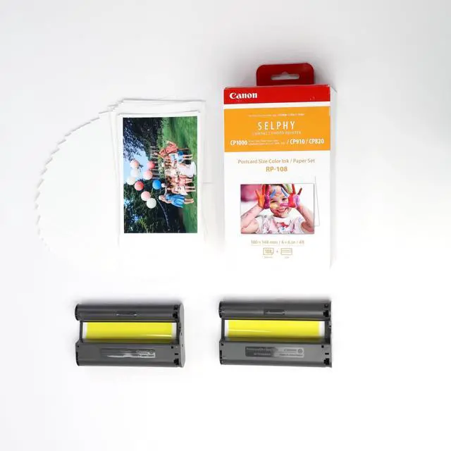Alt view image 2 of 5 - Canon RP-108 High-Capacity Color Ink/Paper Set for SELPHY CP910 Printer