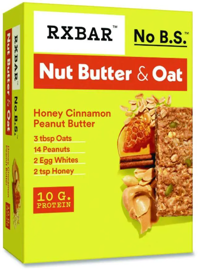 Main image of RXBar A.M. Gluten Free Honey Cinnamon Peanut Butter Protein Bar KEE00533