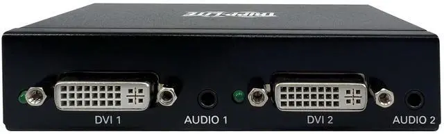 Alt view image 8 of 9 - Tripp Lite 2-Port DVI Splitter, 1080p @ 60Hz Quality, 1 DVI-D to 2 DVI-D Displays, International Plug Adapters for North America EU UK & Australia, TAA Compliant, 1-Year Warranty (B116-002A-INT)