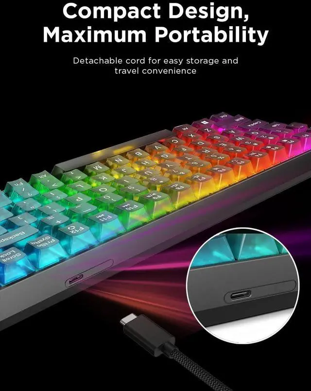 Alt view image 4 of 9 - Lenovo Legion K510 Mini Pro Gaming Keyboard GY41P80859