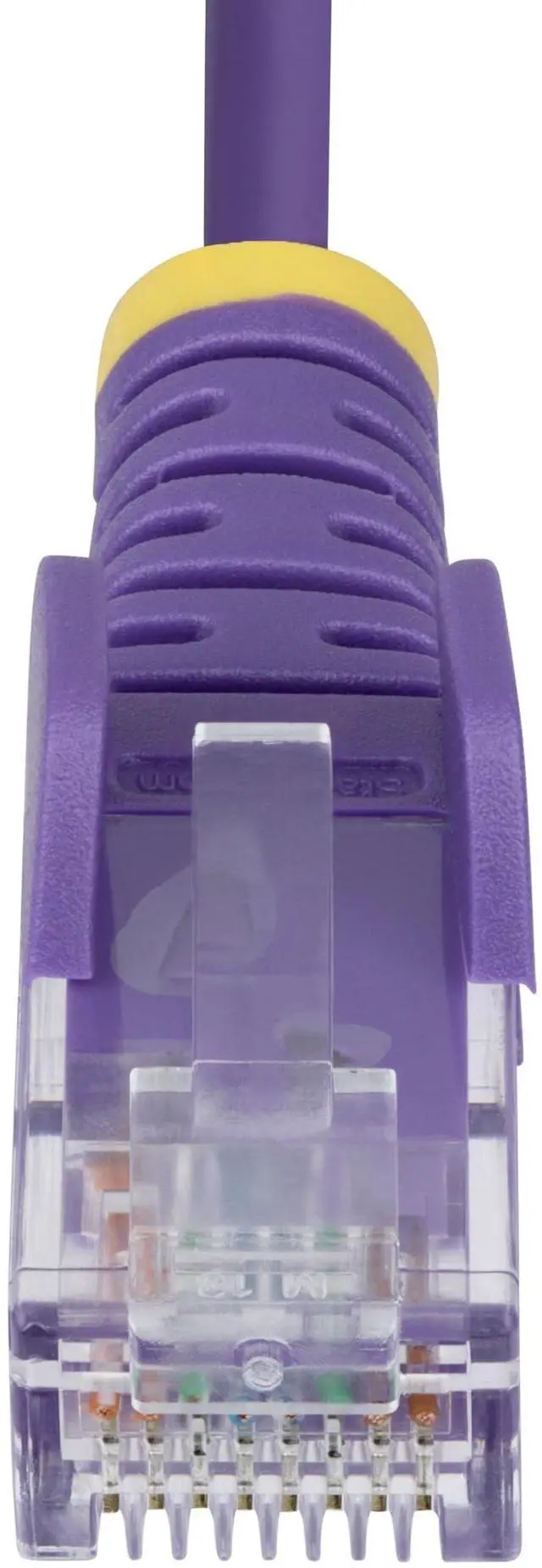 Alt view image 8 of 9 - StarTech 10ft Purple Slim CAT6 Ethernet Cable, Snagless, 100W PoE, UTP, LSZH, 28AWG Bare Copper Wire, Slim RJ45 Network Patch Cord, Fluke Tested N6PAT10PLS