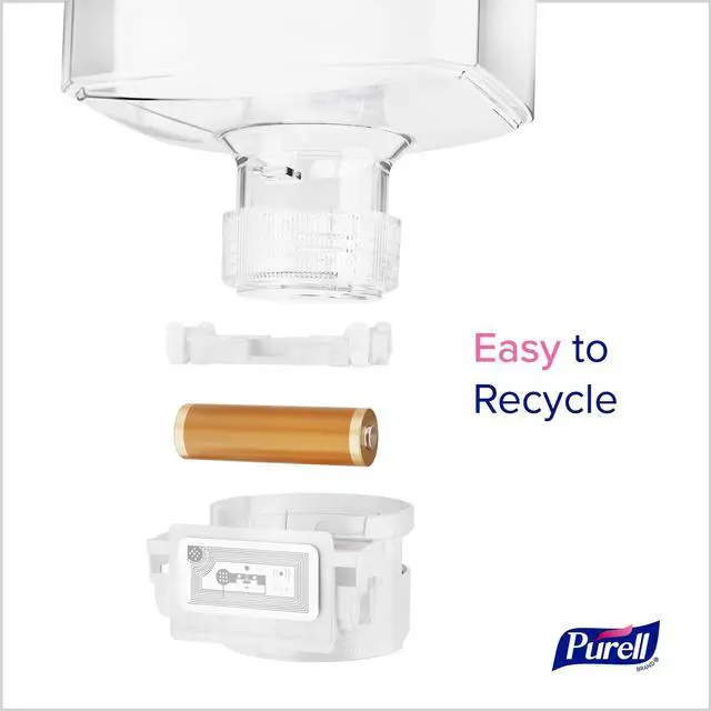 Alt view image 7 of 7 - ES10 Automatic Hand Sanitizer Dispenser 4.33 x 3.96 x 10.31 White 8320E1