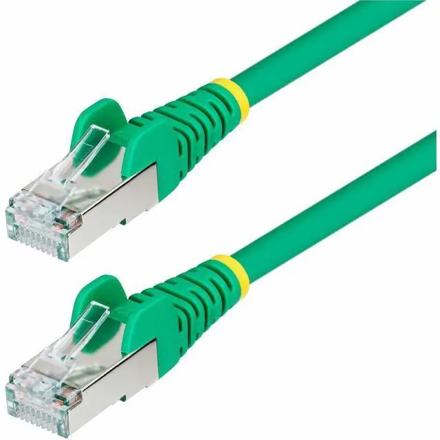 Alt view image 2 of 8 - StarTech 50ft Green CAT6a Ethernet Cable, Snagless RJ45, 10GbE, 100W PoE++, S/FTP, LSZH, 27AWG Pure Bare Copper Wire, 500MHz, Shielded Network Patch Cord Model NLGN-50F-CAT6A-PATCH