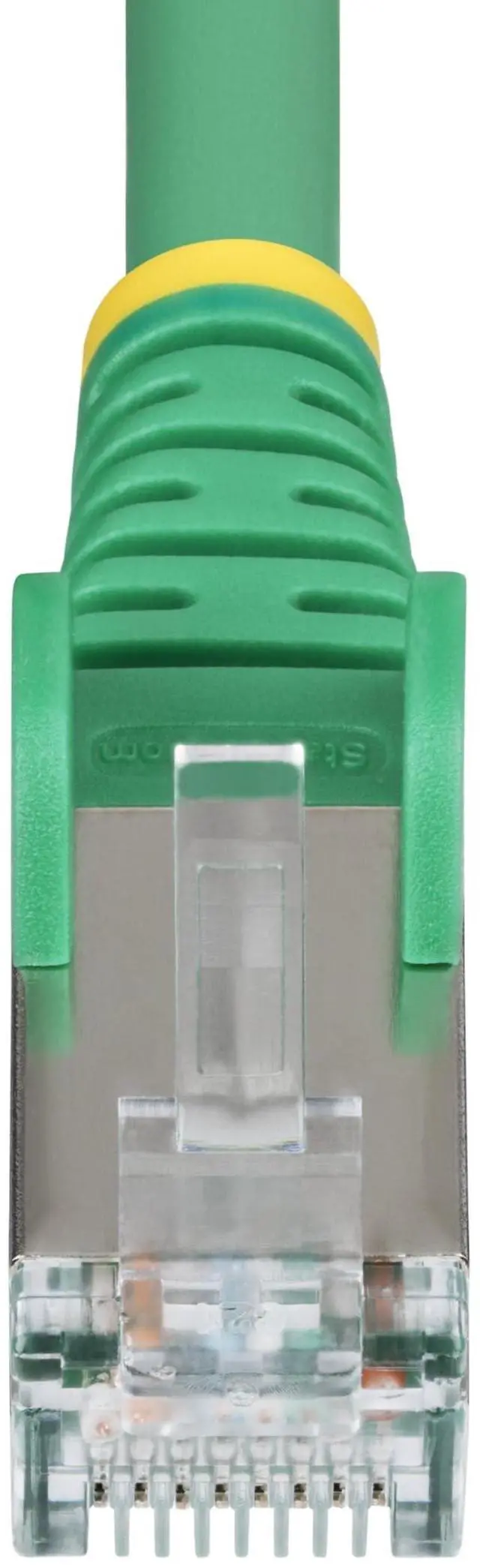 Alt view image 5 of 8 - StarTech 50ft Green CAT6a Ethernet Cable, Snagless RJ45, 10GbE, 100W PoE++, S/FTP, LSZH, 27AWG Pure Bare Copper Wire, 500MHz, Shielded Network Patch Cord Model NLGN-50F-CAT6A-PATCH