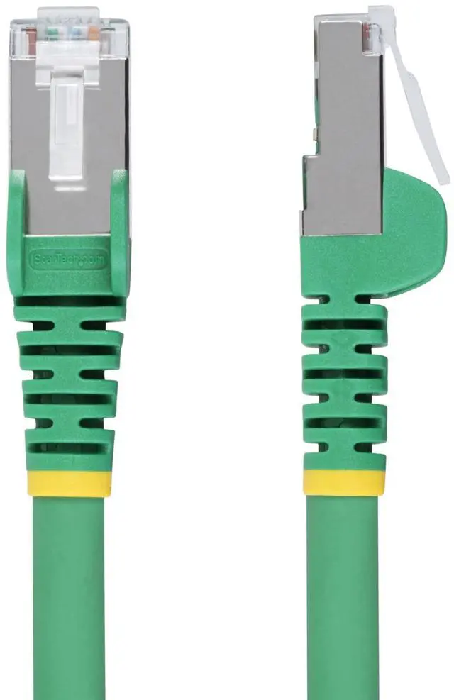 Alt view image 3 of 8 - StarTech 50ft Green CAT6a Ethernet Cable, Snagless RJ45, 10GbE, 100W PoE++, S/FTP, LSZH, 27AWG Pure Bare Copper Wire, 500MHz, Shielded Network Patch Cord Model NLGN-50F-CAT6A-PATCH