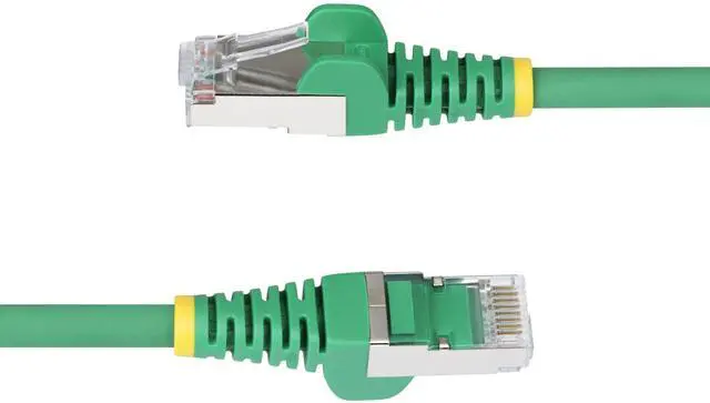 Alt view image 4 of 8 - StarTech 50ft Green CAT6a Ethernet Cable, Snagless RJ45, 10GbE, 100W PoE++, S/FTP, LSZH, 27AWG Pure Bare Copper Wire, 500MHz, Shielded Network Patch Cord Model NLGN-50F-CAT6A-PATCH