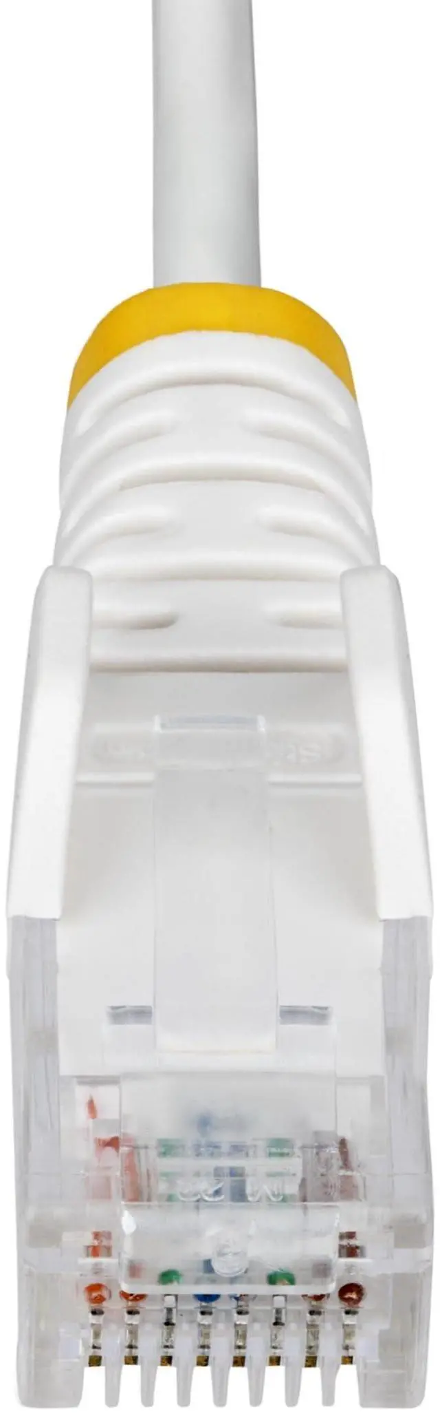 Alt view image 5 of 6 - StarTech 50ft White Slim CAT6 Ethernet Cable, Snagless, 100W PoE, UTP, LSZH, 28AWG Pure Bare Copper Wire, Slim RJ45 Network Patch Cord w/Strain Reliefs, Fluke Tested Model N6PAT50WHS