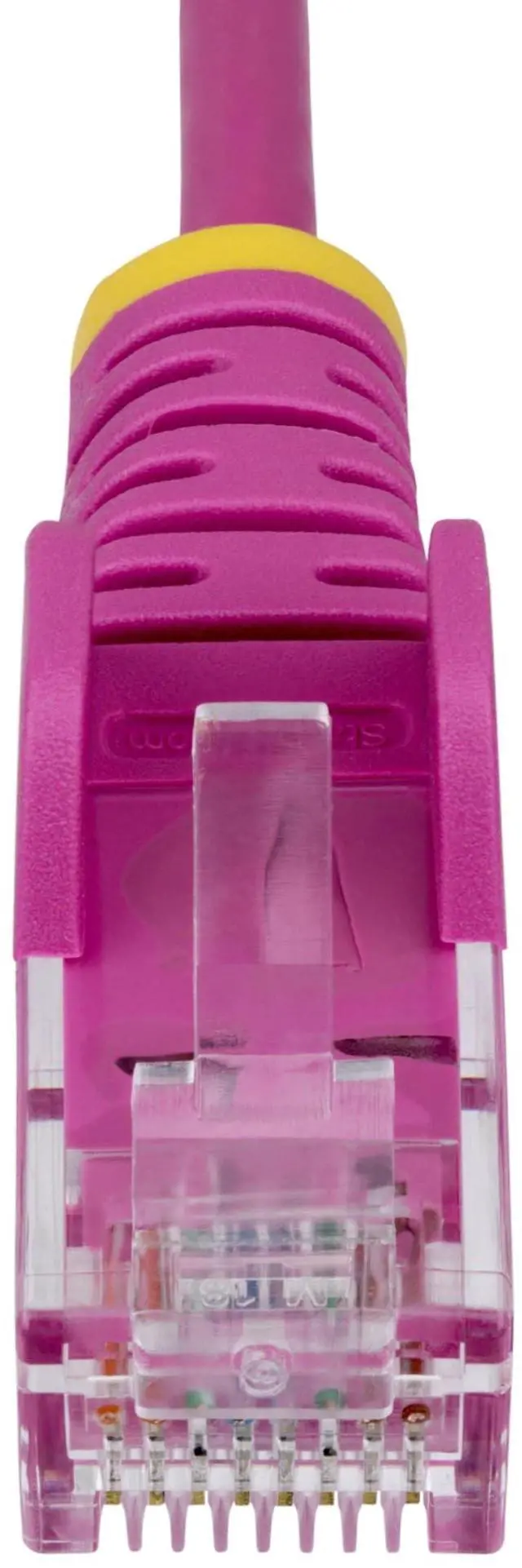 Alt view image 5 of 6 - StarTech 6ft Pink Slim CAT6 Ethernet Cable, Snagless, 100W PoE, UTP, LSZH, 28AWG Pure Bare Copper Wire, Slim RJ45 Network Patch Cord w/Strain Reliefs Model N6PAT6PKS