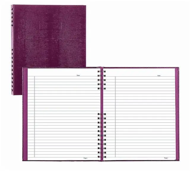 Alt view image 3 of 6 - Blueline NotePro Hardcover Wide Ruled Notebook, 200 Pages, Dark Raspberry