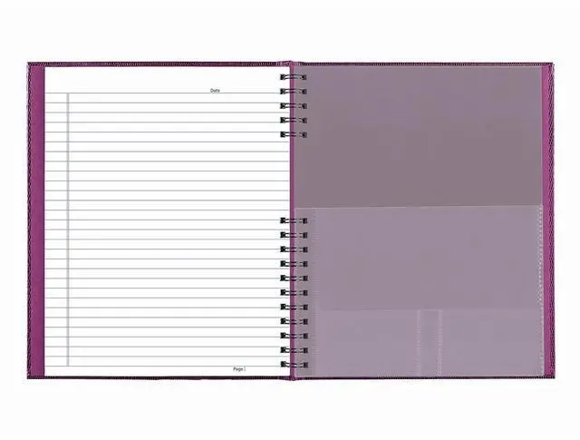 Alt view image 5 of 6 - Blueline NotePro Hardcover Wide Ruled Notebook, 200 Pages, Dark Raspberry