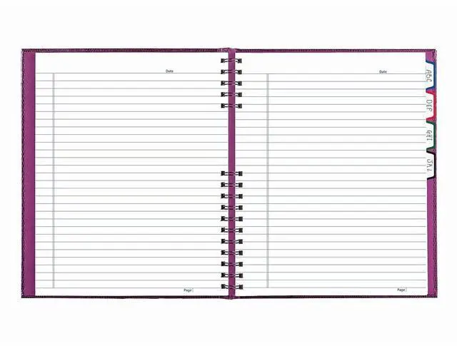 Alt view image 4 of 6 - Blueline NotePro Hardcover Wide Ruled Notebook, 200 Pages, Dark Raspberry