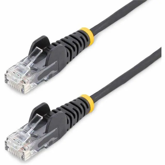 Alt view image 5 of 9 - StarTech 5ft Black Slim CAT6 Ethernet Cable, Snagless, 100W PoE, UTP, LSZH, 28AWG Bare Copper Wire, Slim RJ45 Network Patch Cord, Fluke Tested N6PAT5BKS