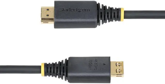 Alt view image 8 of 8 - StarTech 6ft (1.8m) High Speed HDMI Cable with Gripping Connectors, 4K 60Hz/1440p 144Hz, HDR10/HDCP 2.2/ARC, 18Gbps, UHD HDMI Cord for TV/Monitor/Display, TPE Jacket Model HDMI2-CABLE-GRIP-6F
