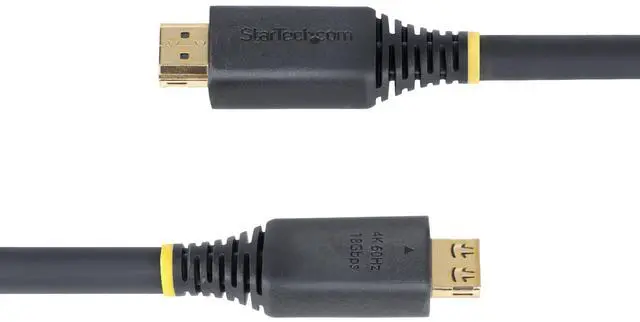 Alt view image 4 of 8 - StarTech 20ft (6.1m) High Speed HDMI Cable with Gripping Connectors, 4K 60Hz/1440p 144Hz, HDR10/HDCP 2.2/ARC, 18Gbps, UHD HDMI Cord for TV/Monitor/Display, TPE Jacket Model HDMI2-CABLE-GRIP-20F