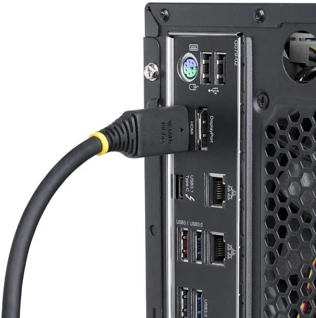 Alt view image 8 of 8 - StarTech 20ft (6.1m) High Speed HDMI Cable with Gripping Connectors, 4K 60Hz/1440p 144Hz, HDR10/HDCP 2.2/ARC, 18Gbps, UHD HDMI Cord for TV/Monitor/Display, TPE Jacket Model HDMI2-CABLE-GRIP-20F