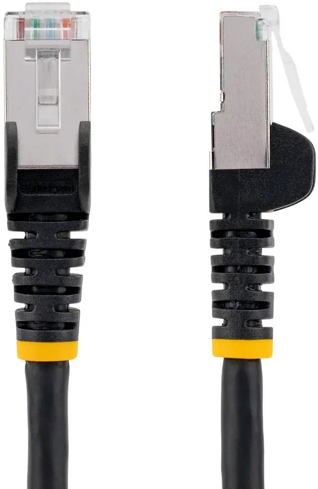Alt view image 4 of 8 - StarTech 100ft Black CAT6a Ethernet Cable, Snagless RJ45, 10GbE, 100W PoE++, S/FTP, LSZH, 27AWG Pure Bare Copper Wire, 500MHz, Shielded Network Patch Cord w/Strain Reliefs Model NLBK-100F-6A-PATCH
