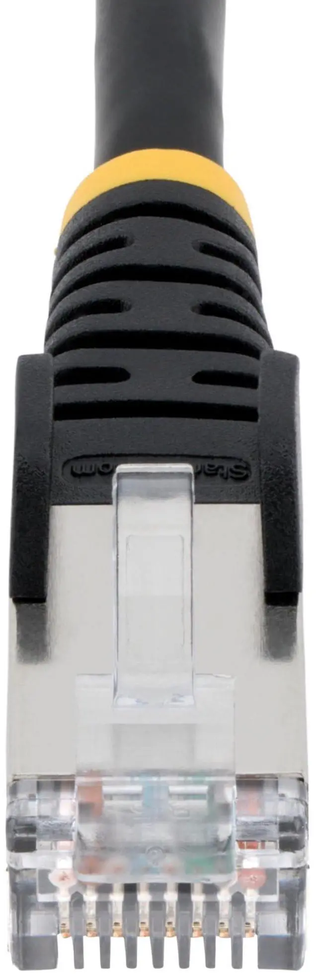 Alt view image 5 of 8 - StarTech 100ft Black CAT6a Ethernet Cable, Snagless RJ45, 10GbE, 100W PoE++, S/FTP, LSZH, 27AWG Pure Bare Copper Wire, 500MHz, Shielded Network Patch Cord w/Strain Reliefs Model NLBK-100F-6A-PATCH