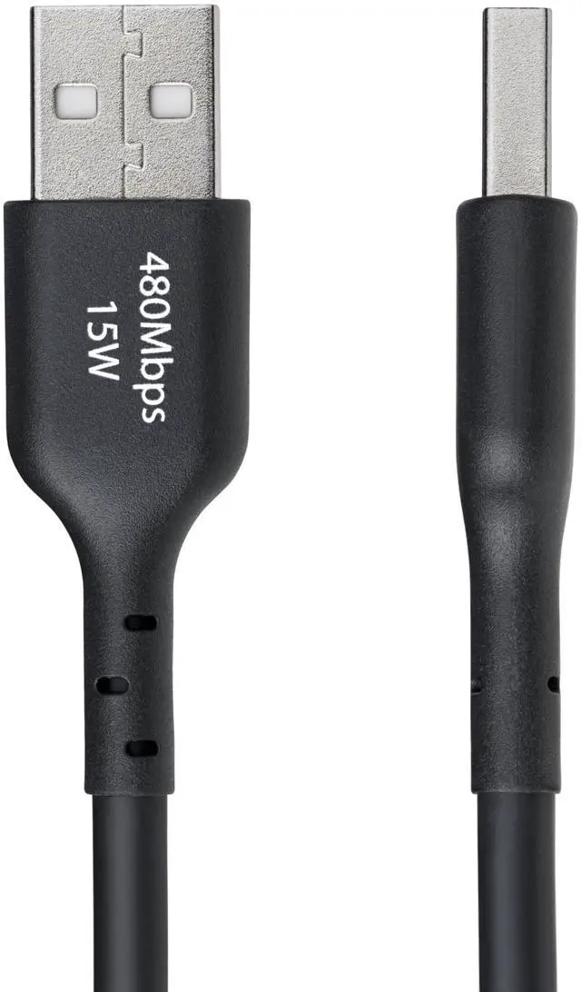 Alt view image 5 of 8 - StarTech 15ft (4.5m) USB-A to USB-C Charging Cable, Charge & Sync, 3A, USB 2.0, TPE Jacket - Black USB Charging Cord Model USB2AC15FBKE