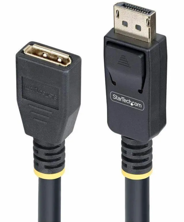 Alt view image 2 of 8 - StarTech 10ft (3m) DisplayPort 1.4 Extension Cable, DP 1.4 Port Saver Cable, 8K 60Hz, DP Male to Female Extension Adapter Cord, DisplayPort Extension Cable, TPE Jacket, M/F Model 10F-DP14-EXTEND-CBL