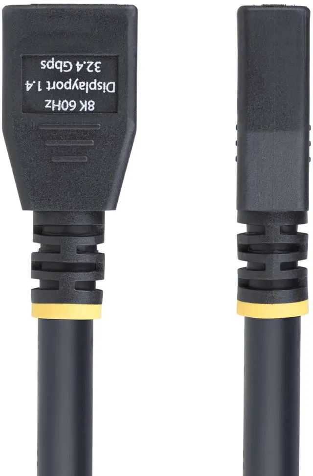Alt view image 4 of 8 - StarTech 10ft (3m) DisplayPort 1.4 Extension Cable, DP 1.4 Port Saver Cable, 8K 60Hz, DP Male to Female Extension Adapter Cord, DisplayPort Extension Cable, TPE Jacket, M/F Model 10F-DP14-EXTEND-CBL