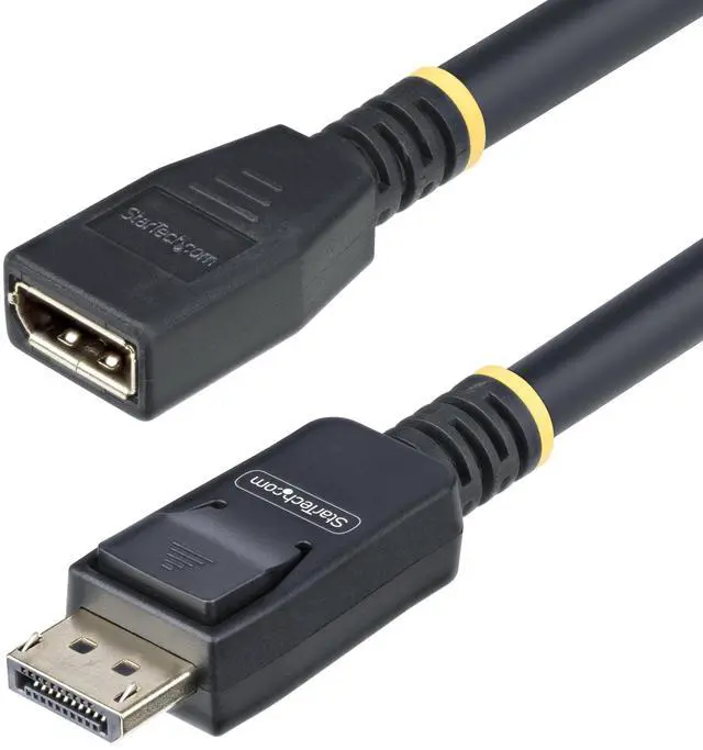 Alt view image 3 of 8 - StarTech 10ft (3m) DisplayPort 1.4 Extension Cable, DP 1.4 Port Saver Cable, 8K 60Hz, DP Male to Female Extension Adapter Cord, DisplayPort Extension Cable, TPE Jacket, M/F Model 10F-DP14-EXTEND-CBL