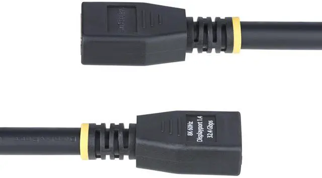 Alt view image 6 of 8 - StarTech 10ft (3m) DisplayPort 1.4 Extension Cable, DP 1.4 Port Saver Cable, 8K 60Hz, DP Male to Female Extension Adapter Cord, DisplayPort Extension Cable, TPE Jacket, M/F Model 10F-DP14-EXTEND-CBL