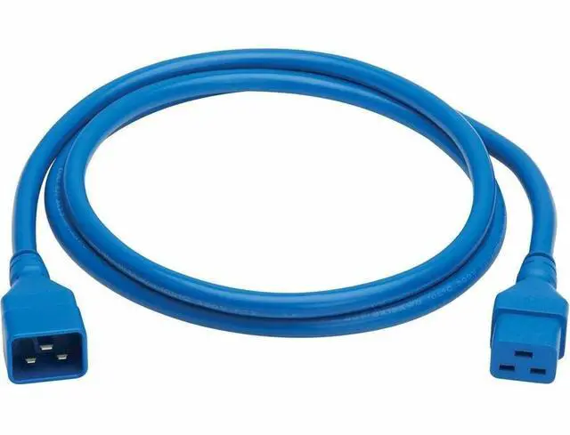 Alt view image 16 of 16 - Eaton Tripp Lite Series Power Extension Cord, C20 to C19 - Heavy-Duty, 20A, 250V, 12 AWG, 6 ft. (1.8 m), Blue - For Server Chassis, Server, Router, Network Device, UPS, PDU, Network Switch - 12 Gauge