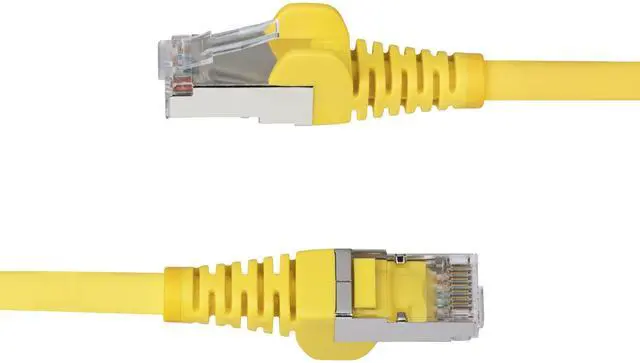 Alt view image 6 of 10 - StarTech 1ft Yellow CAT6a Ethernet Cable Model NLYL-1F-CAT6A-PATCH