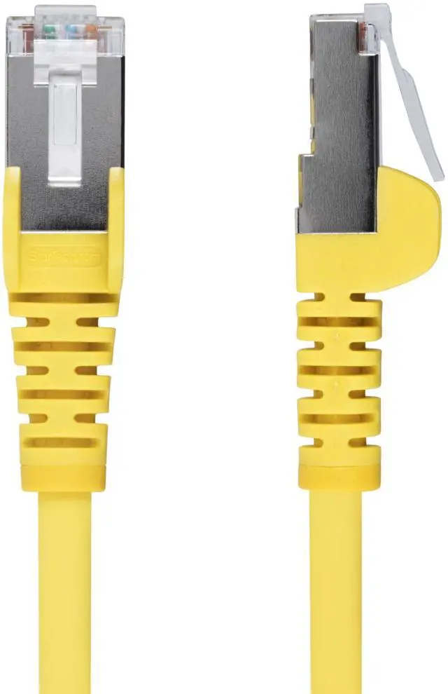Alt view image 5 of 10 - StarTech 1ft Yellow CAT6a Ethernet Cable Model NLYL-1F-CAT6A-PATCH