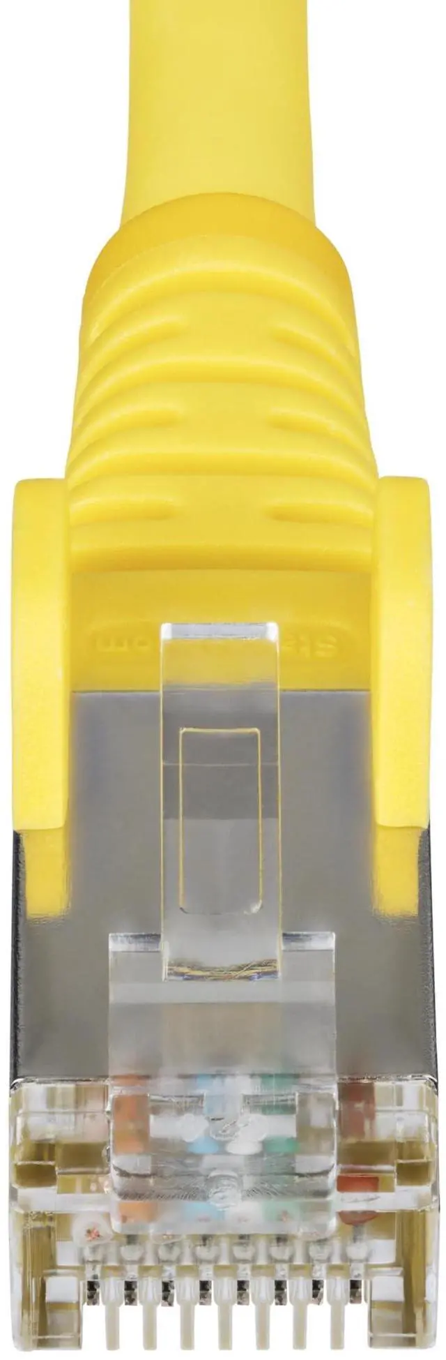 Alt view image 9 of 10 - StarTech 1ft Yellow CAT6a Ethernet Cable Model NLYL-1F-CAT6A-PATCH