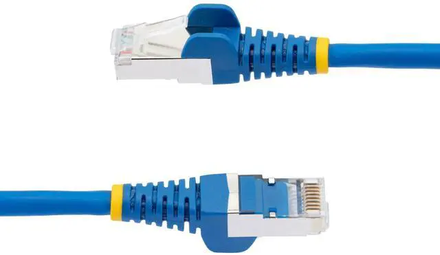 Alt view image 5 of 8 - StarTech 75ft Blue CAT6a Ethernet Cable, Snagless RJ45, 10GbE, 100W PoE++, S/FTP, LSZH, 27AWG Pure Bare Copper Wire, 500MHz, Shielded Network Patch Cord w/Strain Reliefs Model NLBL-75F-CAT6A-PATCH