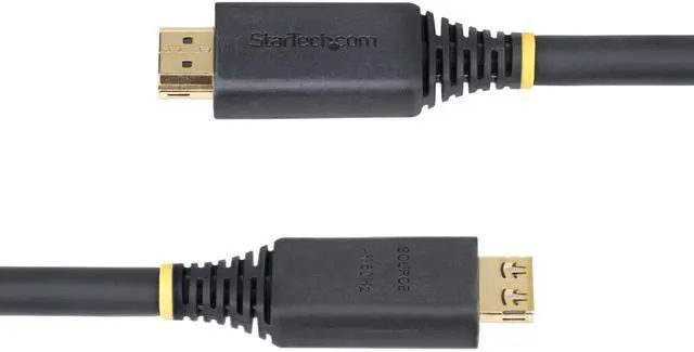 Alt view image 5 of 8 - StarTech 35ft (10.6m) Active High Speed HDMI Cable with Gripping Connectors, 4K 60Hz/1440p 144Hz, HDR10/HDCP 2.2/ARC, 18Gbps, UHD HDMI Cord for TV/Monitor/Display, TPE Jacket HDMI2-CABLE-GRIP-35F