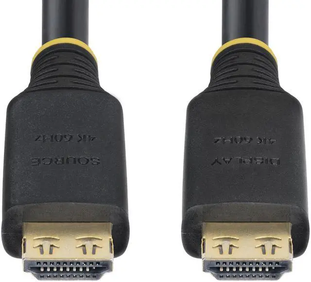 Alt view image 7 of 8 - StarTech 35ft (10.6m) Active High Speed HDMI Cable with Gripping Connectors, 4K 60Hz/1440p 144Hz, HDR10/HDCP 2.2/ARC, 18Gbps, UHD HDMI Cord for TV/Monitor/Display, TPE Jacket HDMI2-CABLE-GRIP-35F