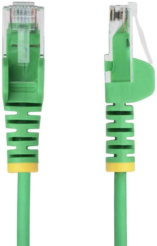 Alt view image 7 of 9 - StarTech 5ft Green Slim CAT6 Ethernet Cable, Snagless, 100W PoE, UTP, LSZH, 28AWG Bare Copper Wire, Slim RJ45 Network Patch Cord, Fluke Tested N6PAT5GNS