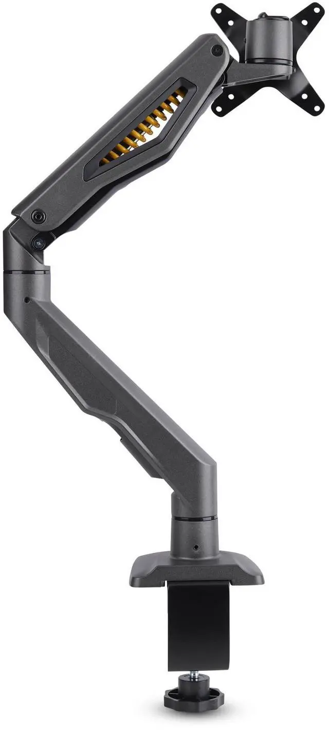 Alt view image 7 of 10 - StarTech Desk Mount Monitor Arm, Up To 32 Display, Max 22lb/10kg, VESA 75x75/100x100, C-Clamp, Fully Articulating, Mechanical Spring, TAA-compliant - H1M1AG2-MONITOR-ARM