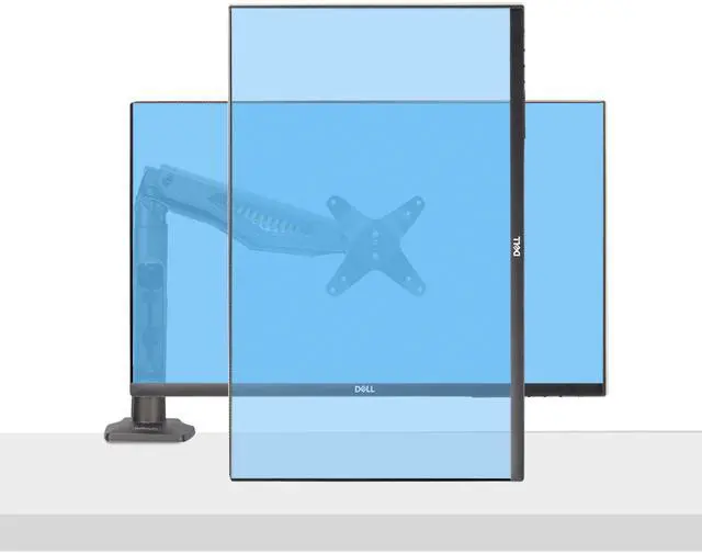 Alt view image 8 of 10 - StarTech Desk Mount Monitor Arm, Up To 32 Display, Max 22lb/10kg, VESA 75x75/100x100, C-Clamp, Fully Articulating, Mechanical Spring, TAA-compliant - H1M1AG2-MONITOR-ARM